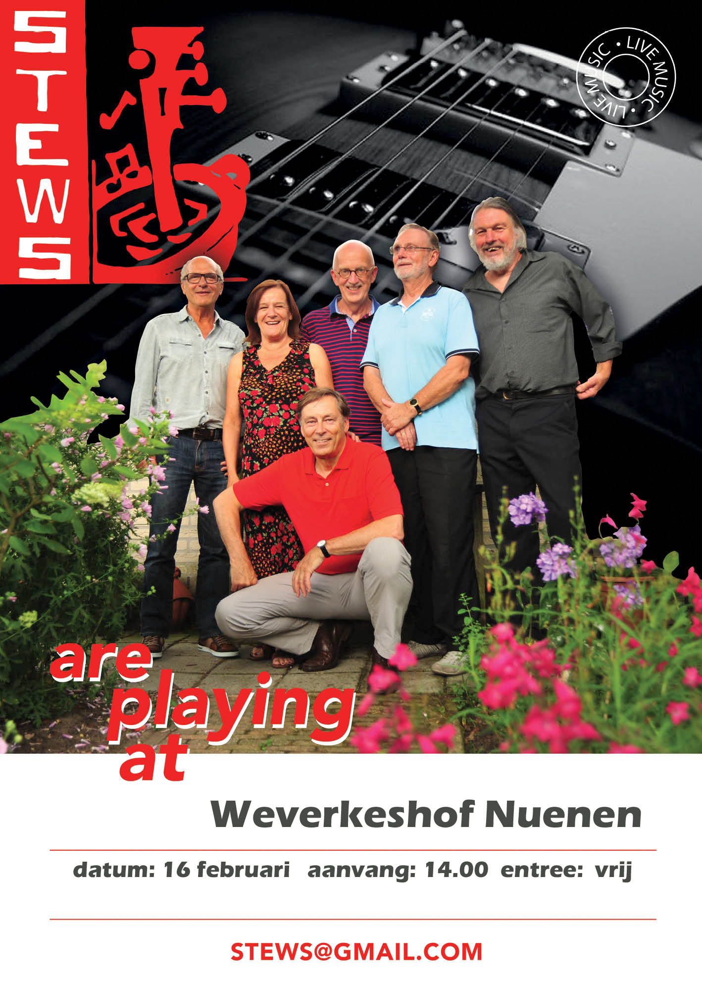 Sponsor muziek middag met THE STEWS